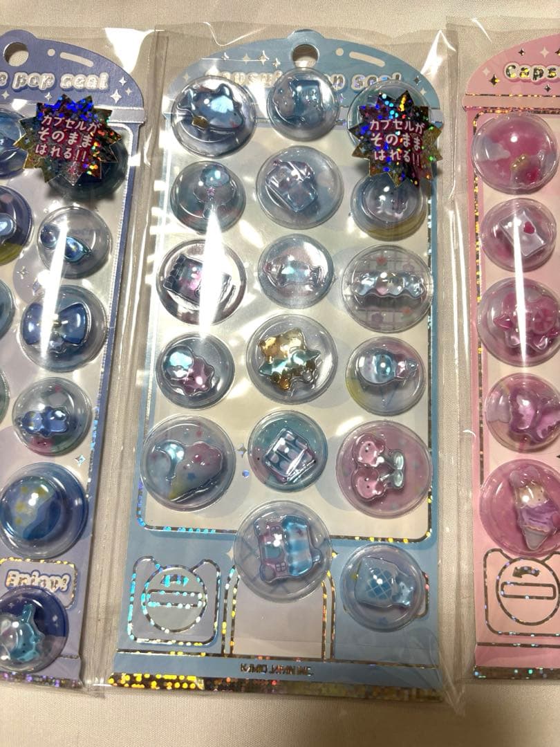 【新品未開封正規品】カミオジャパン　カプセルポップシール　5枚