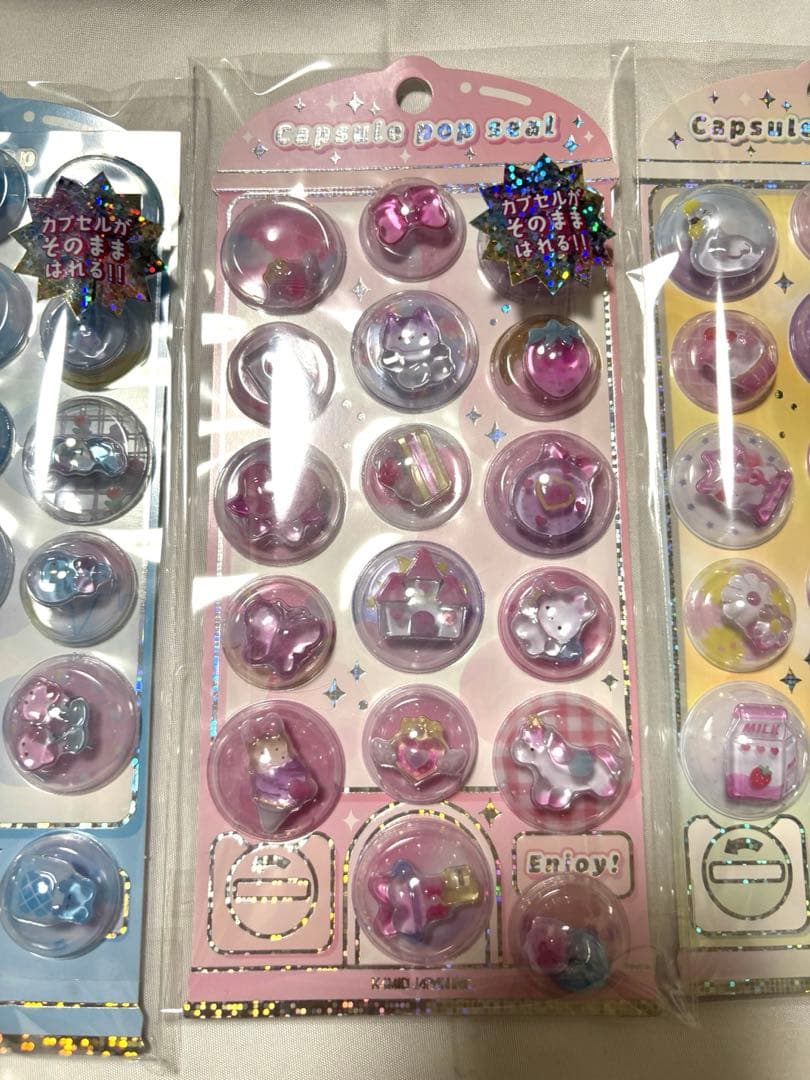 【新品未開封正規品】カミオジャパン　カプセルポップシール　5枚