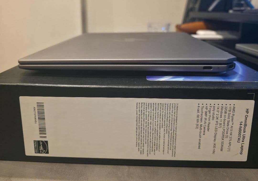 Windowsノート本体 HP OmniBook Ultra Ryzen AI 9 375