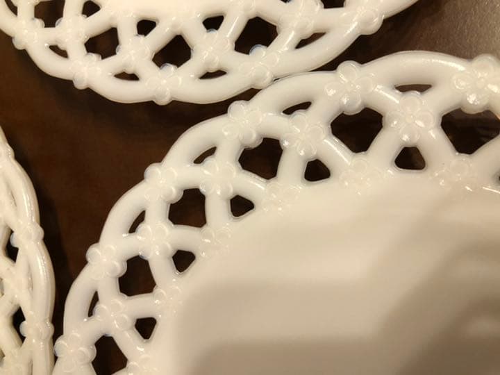 ウエストモアランド レースエッジ プレート 4枚セット アメリカンアンティーク