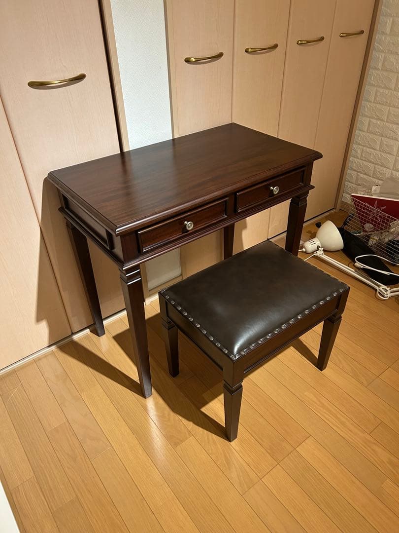 マホガニーデスク　マホガニードレッサー