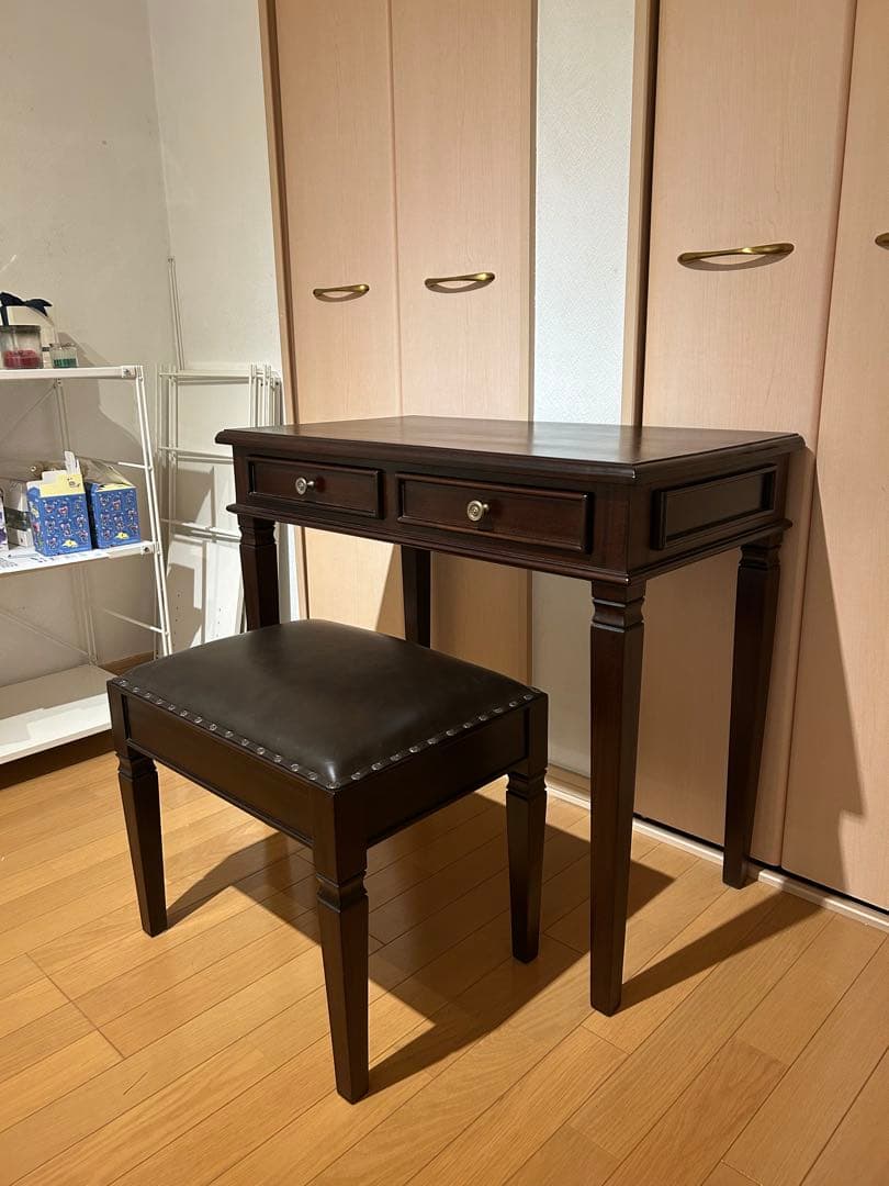 マホガニーデスク　マホガニードレッサー