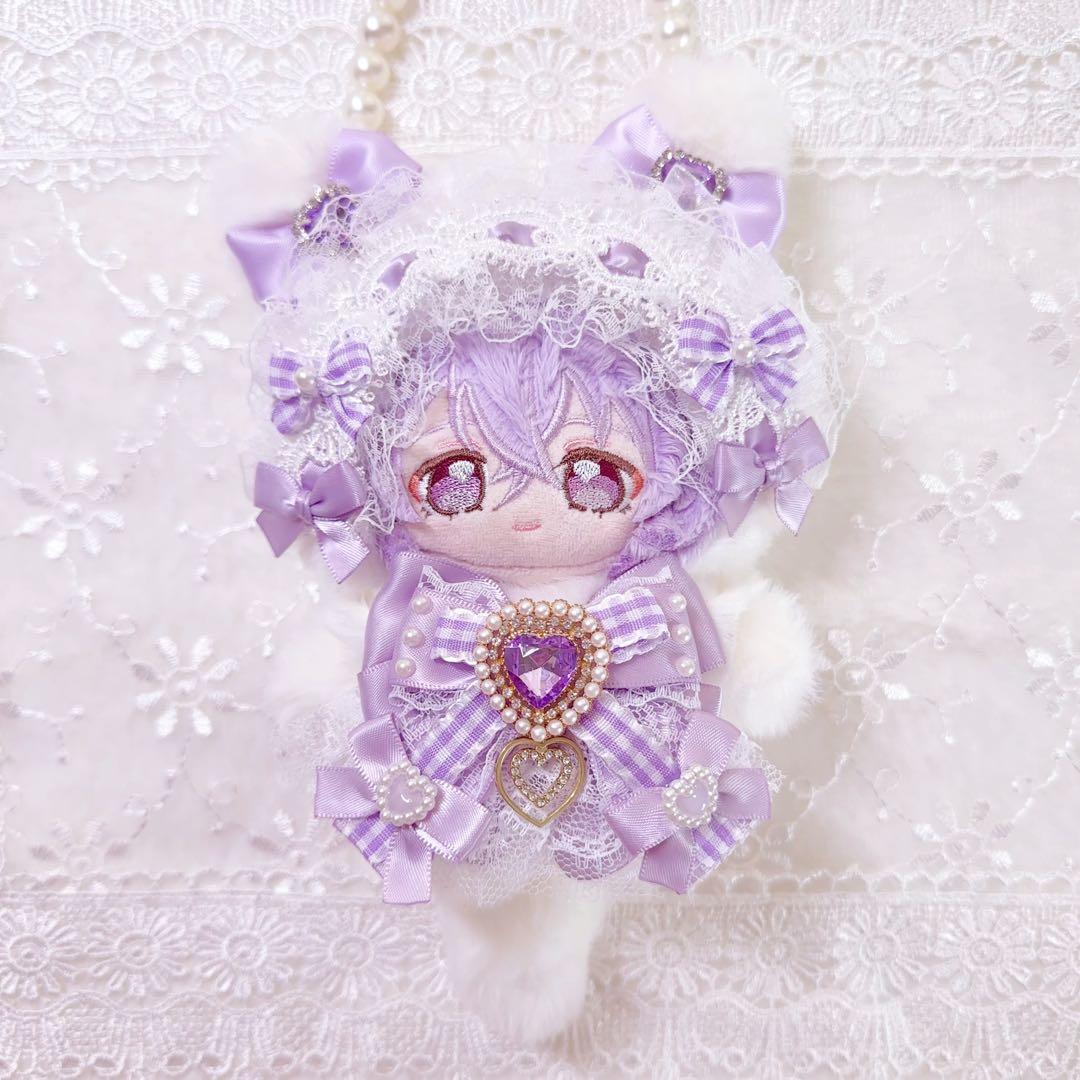 いつぬい　ぬい服　着ぐるみ　ねこ　白　あんスタ　ロリータ　紫　パープル