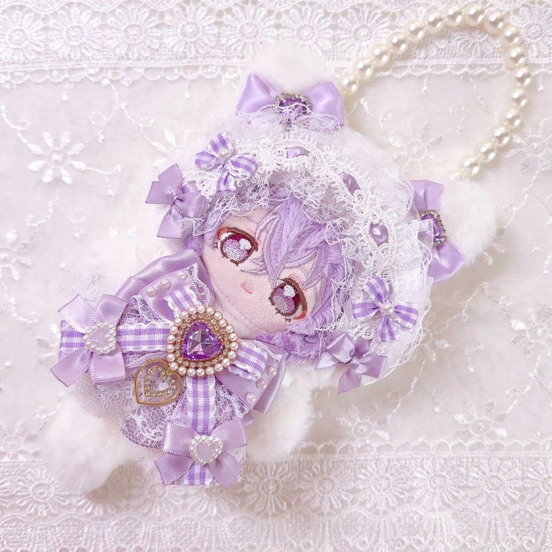 いつぬい　ぬい服　着ぐるみ　ねこ　白　あんスタ　ロリータ　紫　パープル