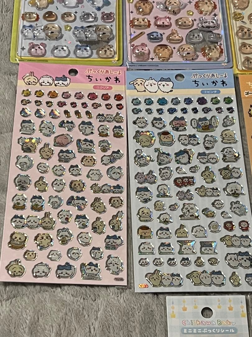 【正規品】ちいかわ　ボンボンドロップシール　ぷっくりあしーる　14セット　セリア