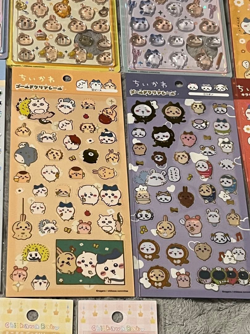 【正規品】ちいかわ　ボンボンドロップシール　ぷっくりあしーる　14セット　セリア