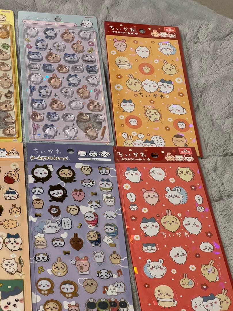 【正規品】ちいかわ　ボンボンドロップシール　ぷっくりあしーる　14セット　セリア