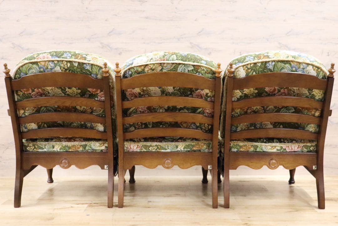 GMGK56A○飛騨産業 / HIDA キツツキ 穂高 3人掛けソファ トリプ