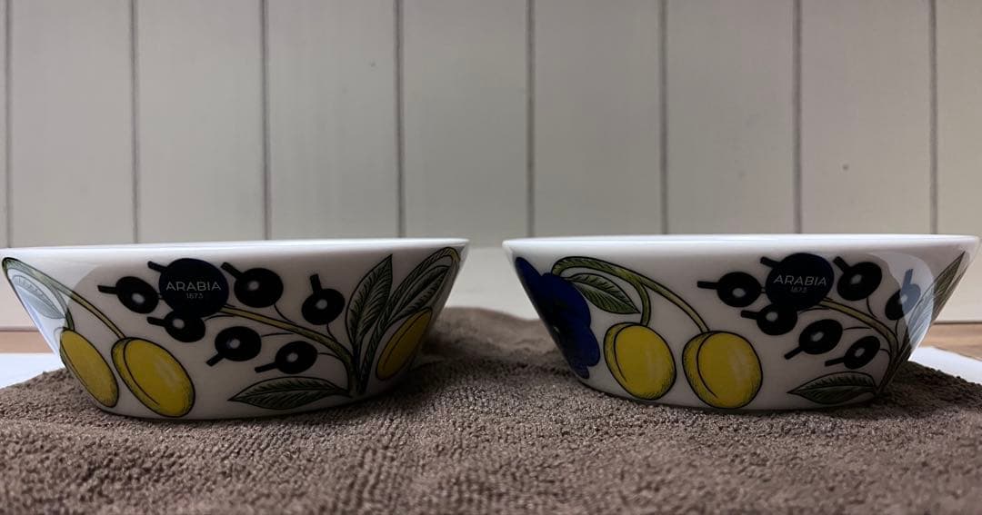 新品　パラティッシ　イエロー　ボウル　13cm　2個