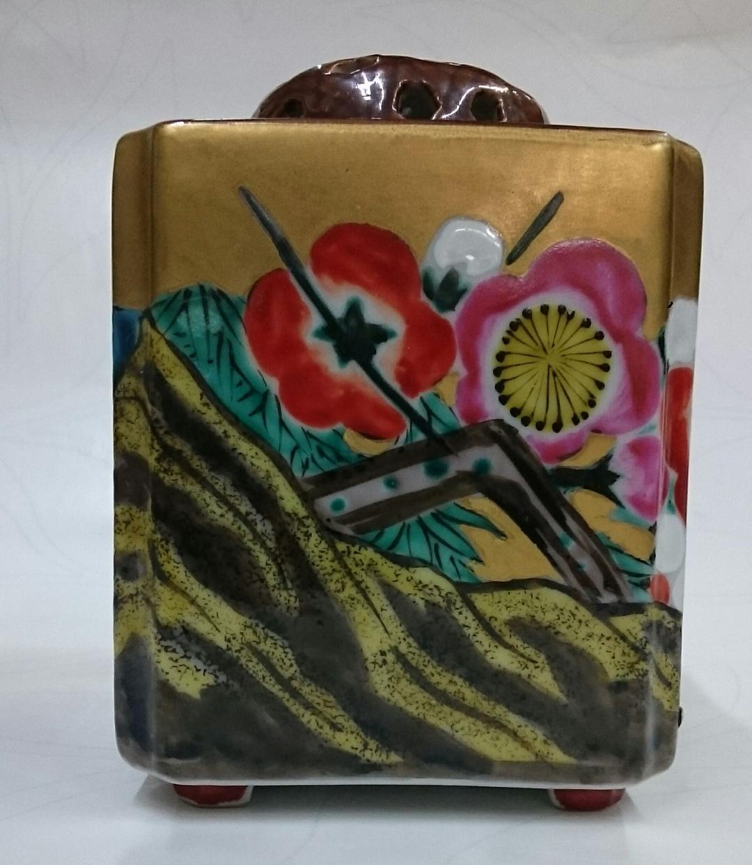 294　九谷焼　香炉　23　お香　アロマ