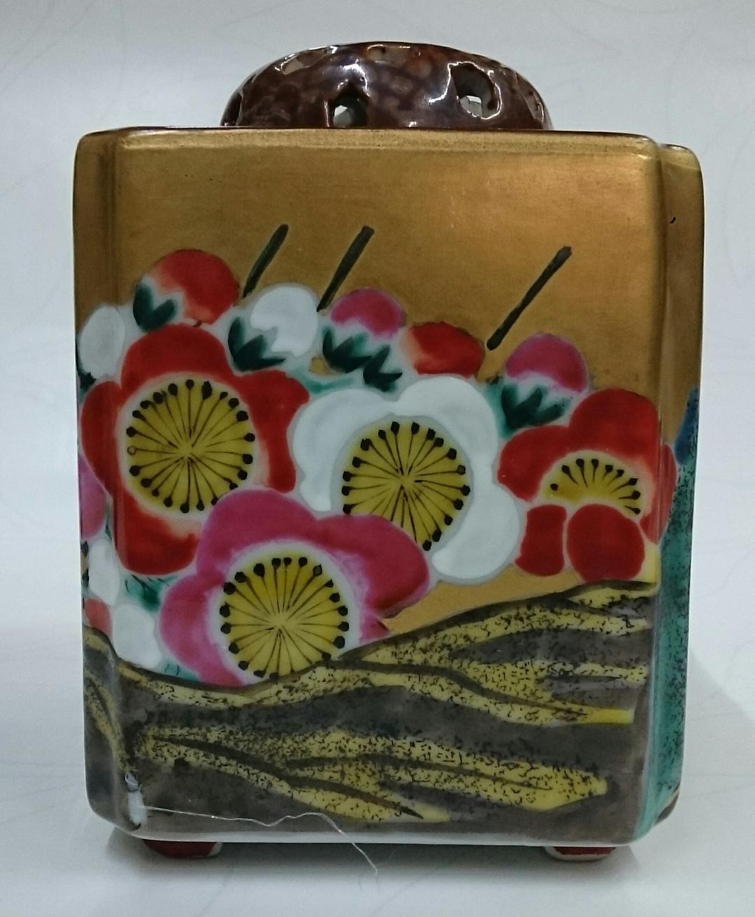 294　九谷焼　香炉　23　お香　アロマ