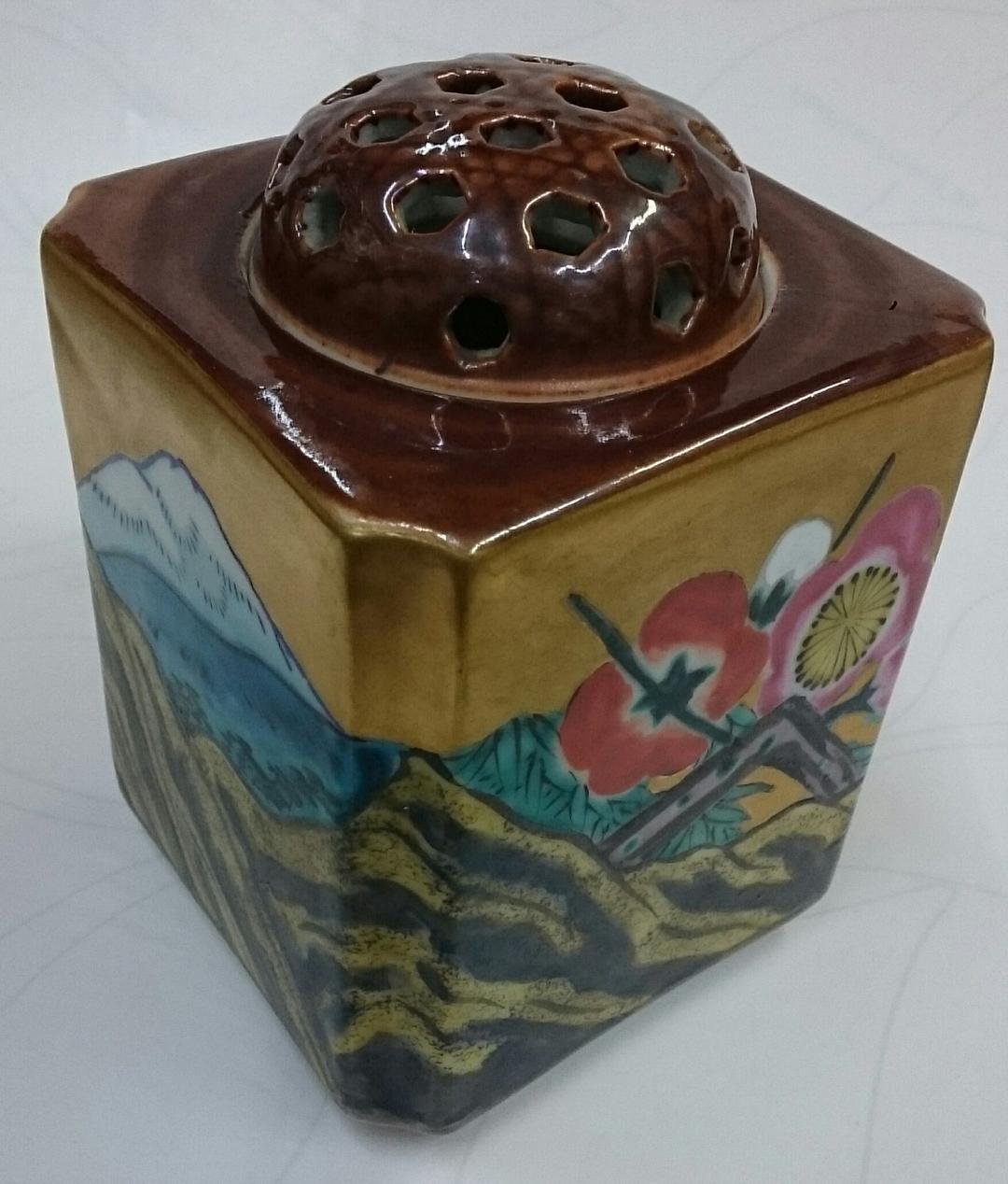 294　九谷焼　香炉　23　お香　アロマ