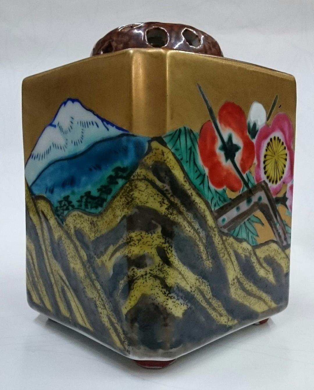 294　九谷焼　香炉　23　お香　アロマ