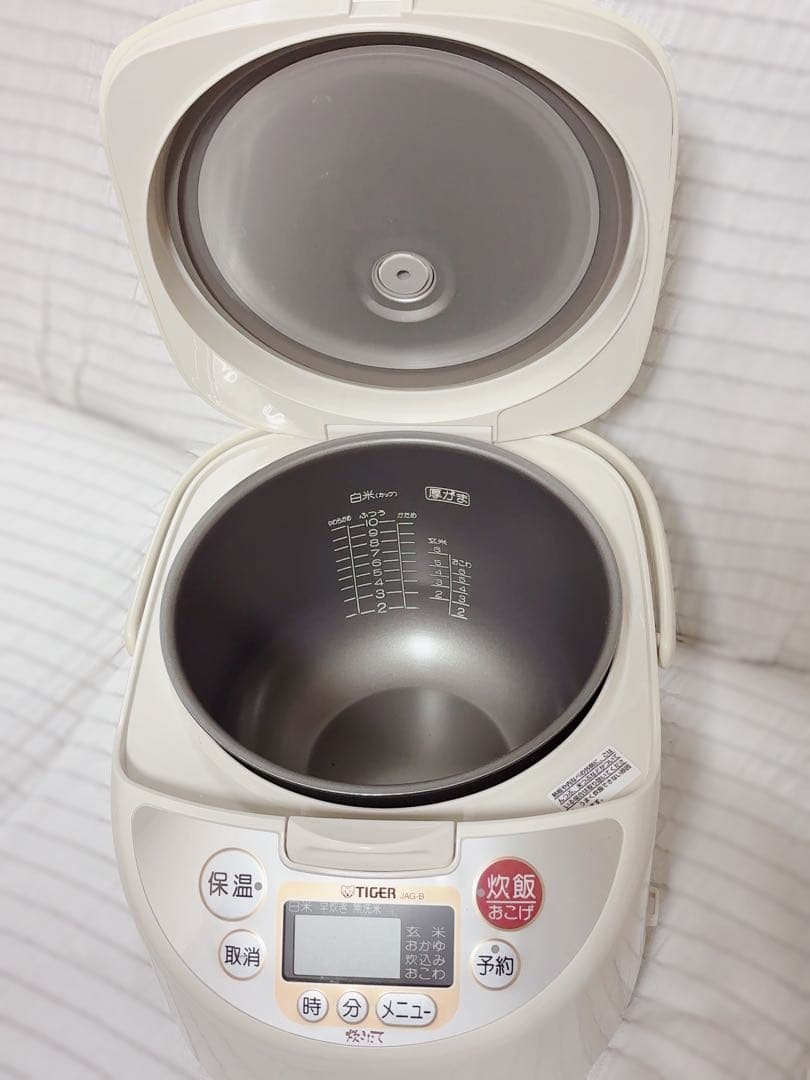 タイガー TIGER マイコン炊飯器 1升炊き ホワイト JBH-B180