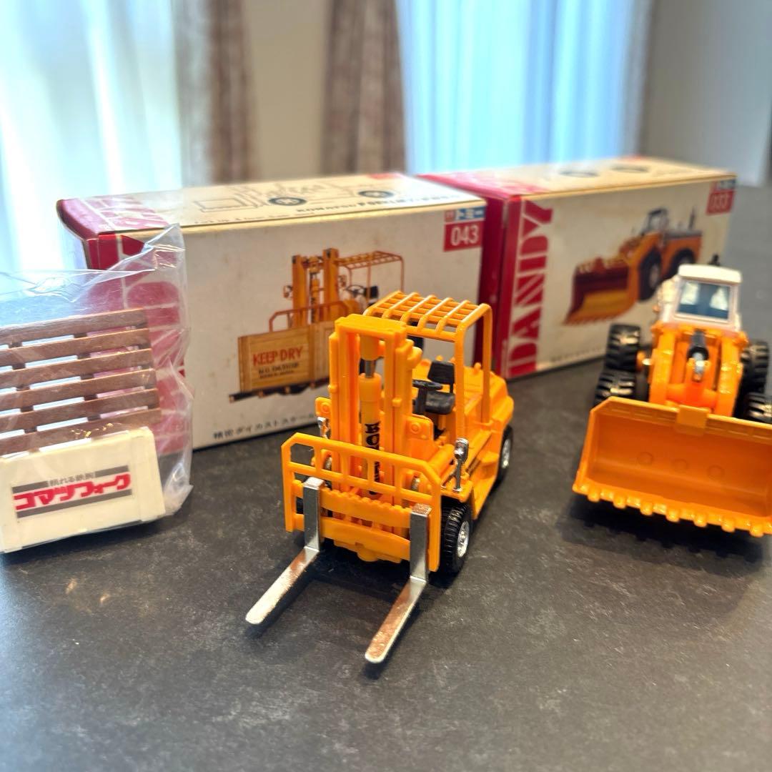 【レア】コマツ フォークリフト&ペイローダ 2個セット