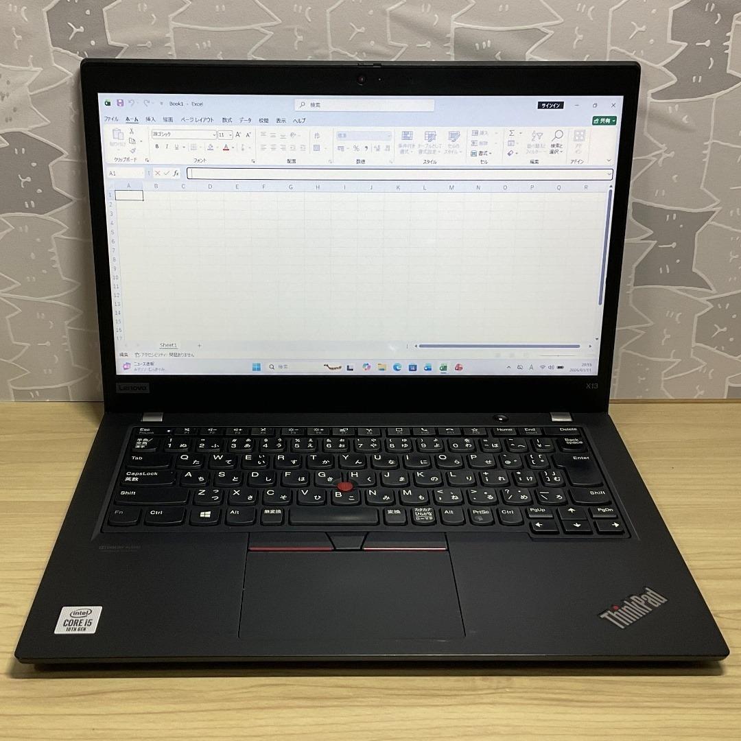 美品・高年式＞Thinkpad X13 i5/8G/SSD256G/Office