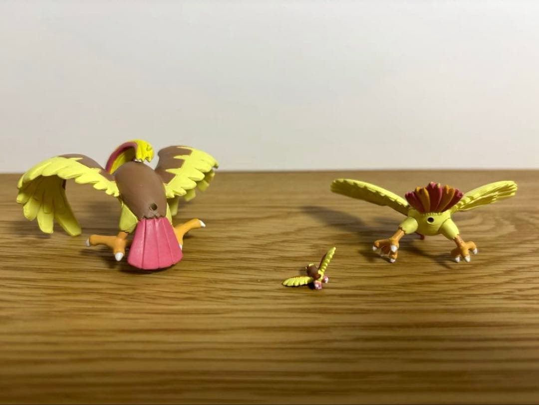 立体ポケモン図鑑　ポッポ　ピジョン　ピジョット　フィギュア