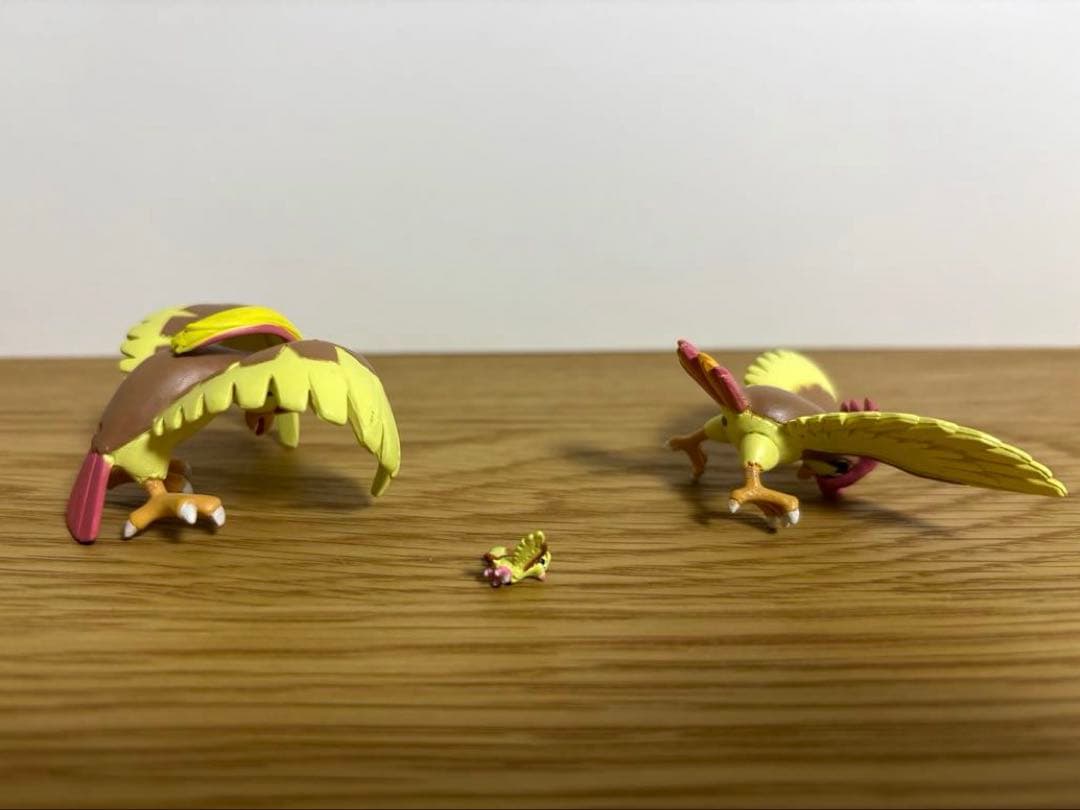 立体ポケモン図鑑　ポッポ　ピジョン　ピジョット　フィギュア