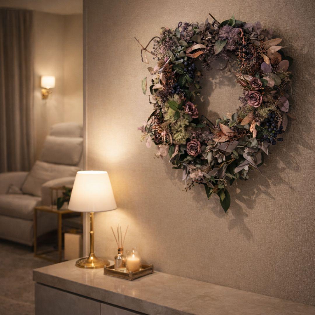 特大50cmナチュラルリースドライ北欧インテリアボタニカルLargeWreath