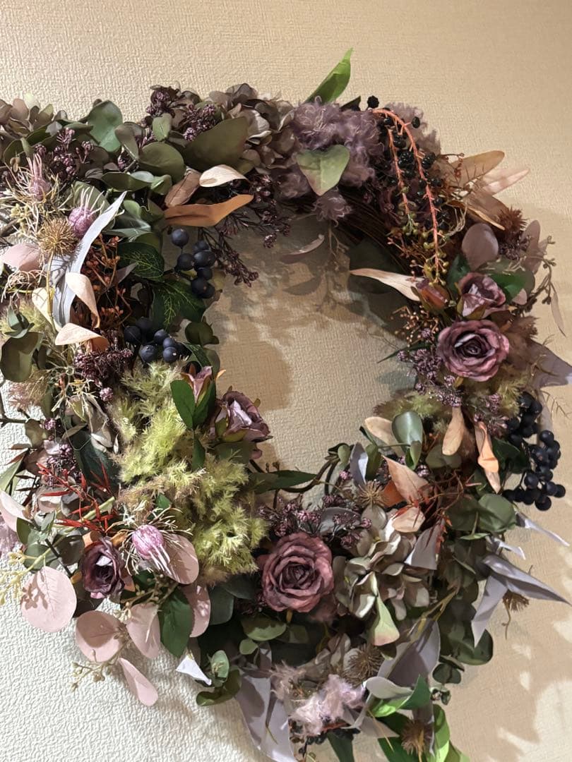 特大50cmナチュラルリースドライ北欧インテリアボタニカルLargeWreath