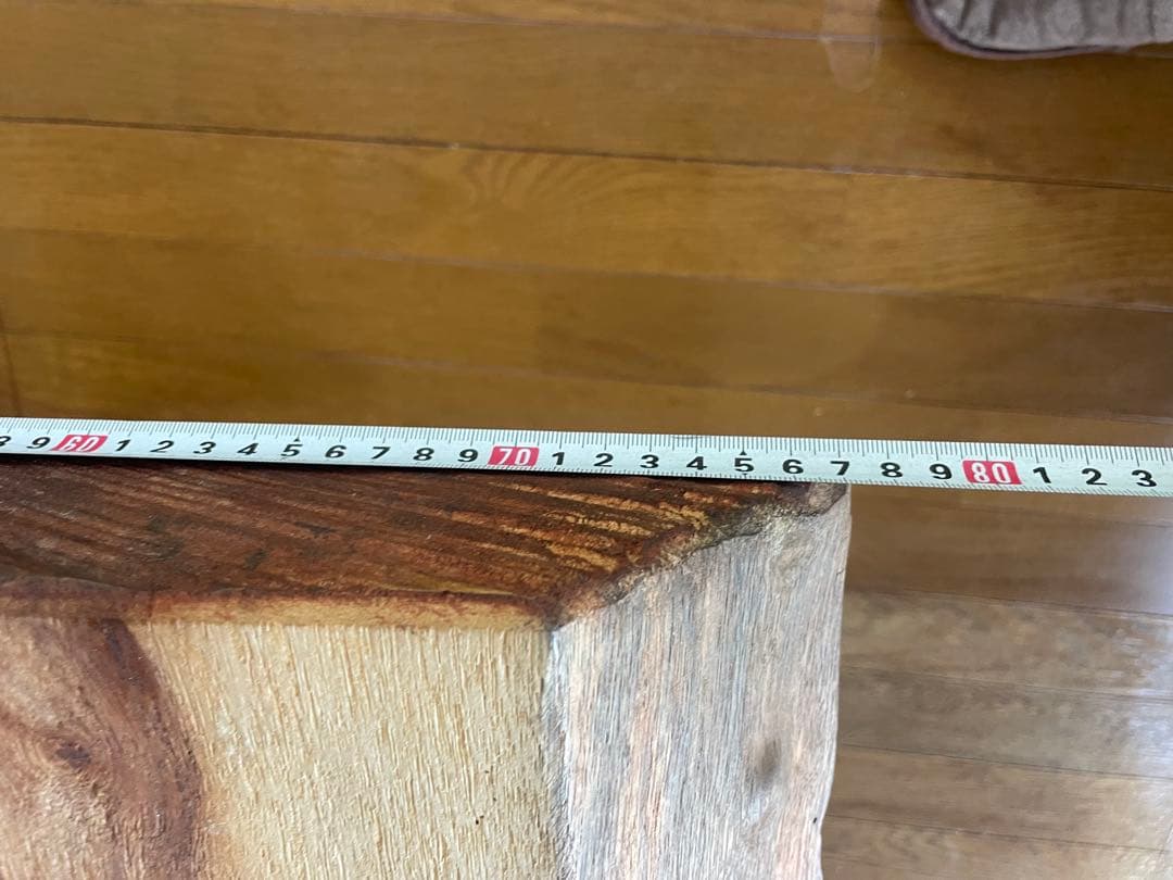 値下げ　一枚板　テーブル　天板の板のみ　キズ汚れ多数　倉庫保管で状態良くないです