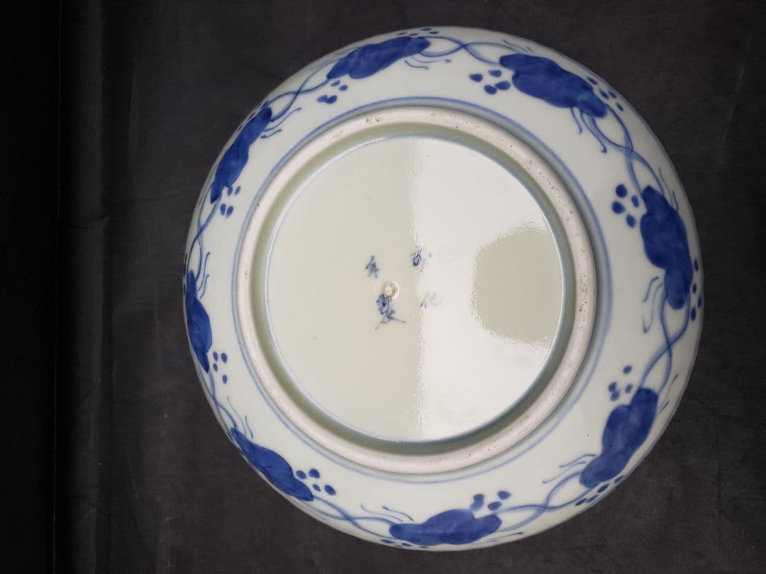 古伊万里　染付　雲龍文　六寸皿　5枚　成化年製　骨董品