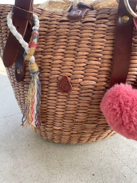 No.13デニムカラー バッグチャーム デニム革タグ