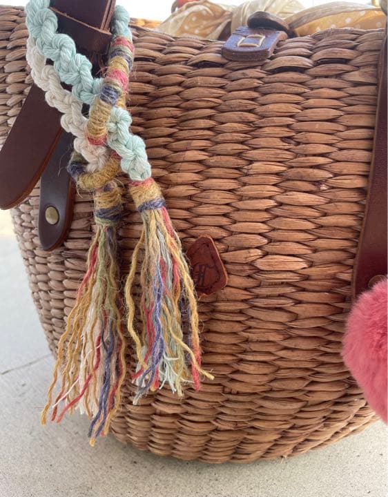 No.13デニムカラー バッグチャーム デニム革タグ