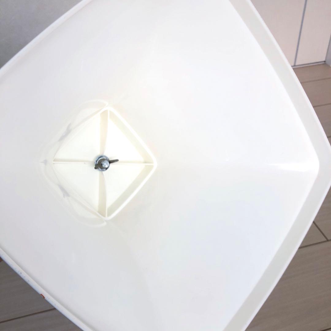 レトロポップ プラスチックスツール 角型 昭和 ビンテージ 緑白