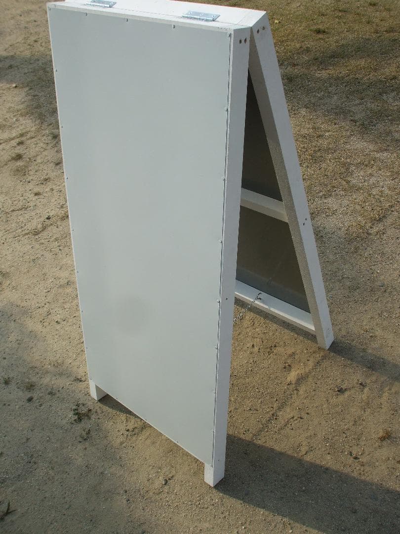 シンプルＡ型スタンド看板「距離を保ってお並び下さい」【その他】全長１ｍ