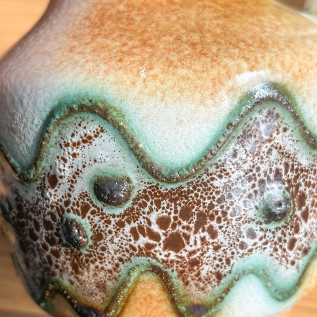 【東ドイツ Haldenslebenの花瓶】ミッドセンチュリー 350