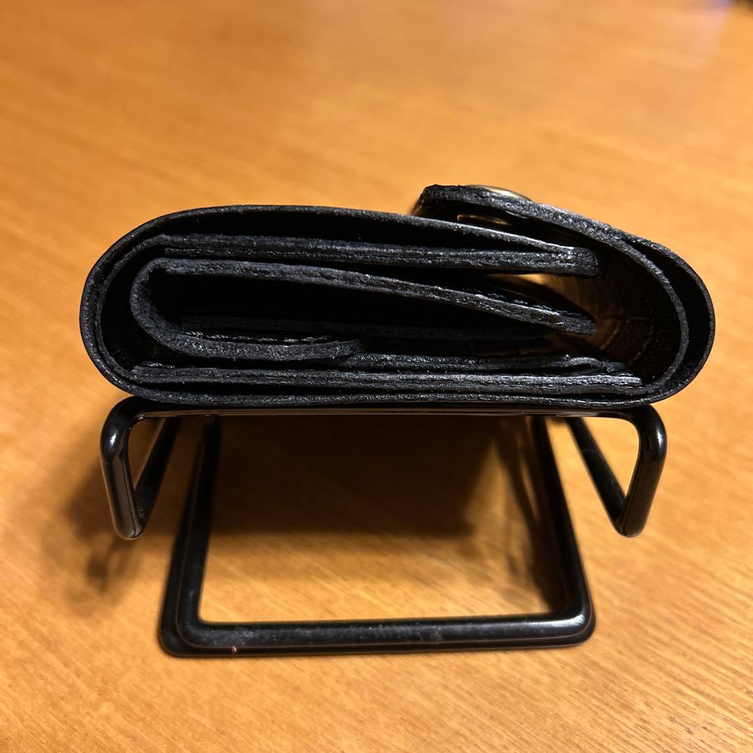 牛革クロコ型押し　ミドル財布 三つ折り　トラッカーウォレット