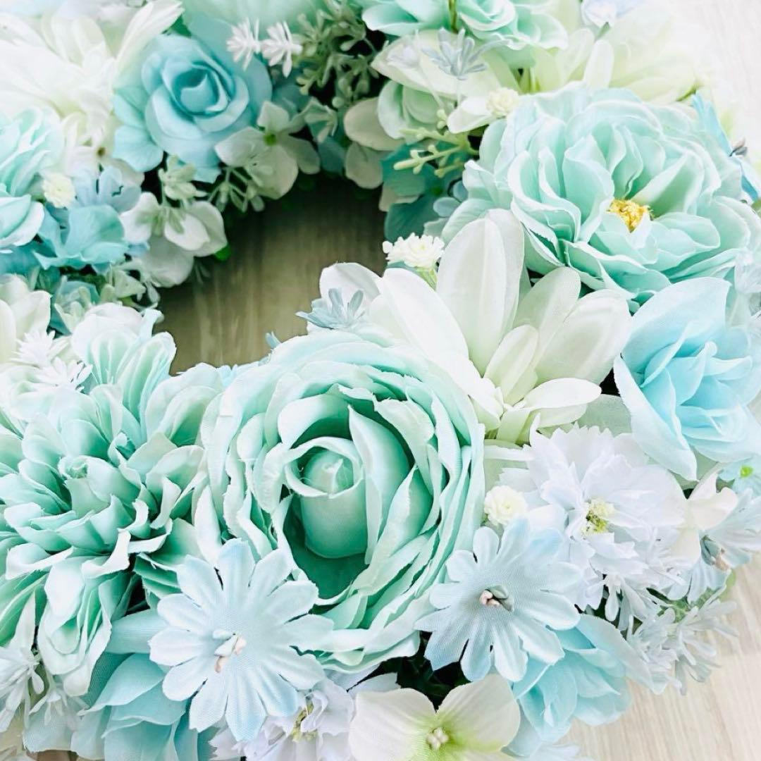 フラワーリース 春まち ミントグリーン アイスミント エメラルドグリーン176