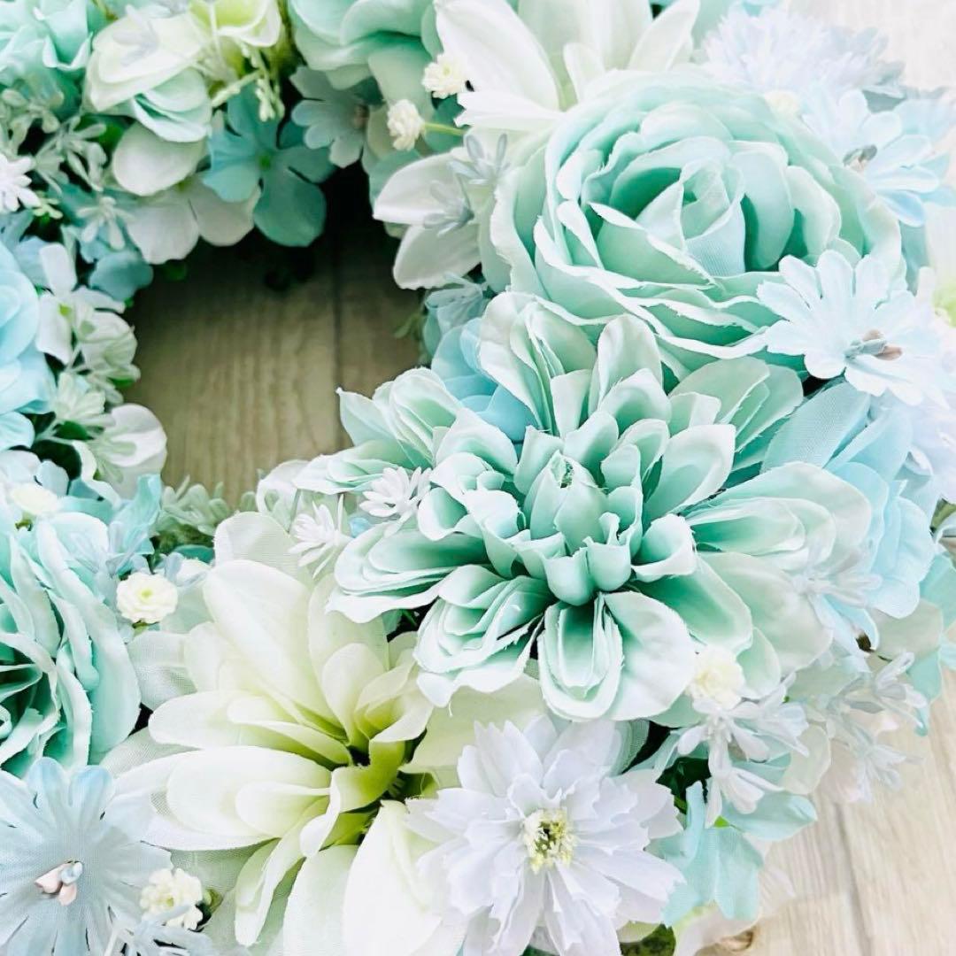 フラワーリース 春まち ミントグリーン アイスミント エメラルドグリーン176