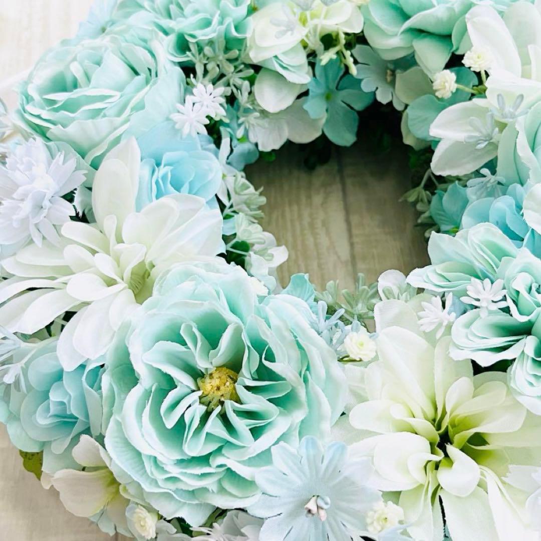 フラワーリース 春まち ミントグリーン アイスミント エメラルドグリーン176