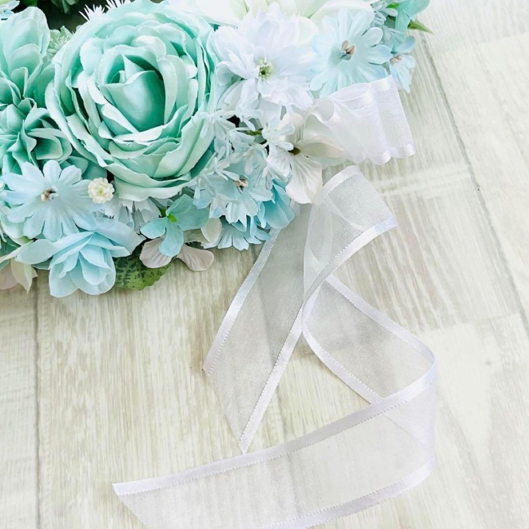 フラワーリース 春まち ミントグリーン アイスミント エメラルドグリーン176