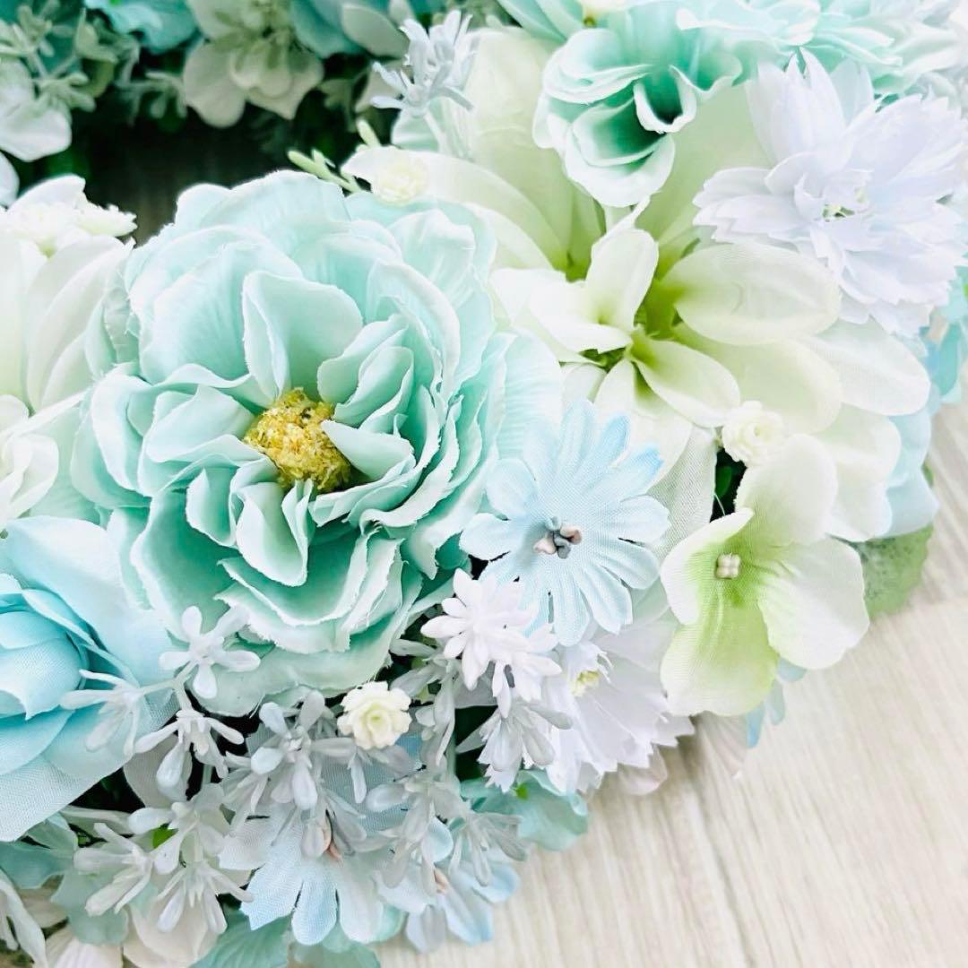 フラワーリース 春まち ミントグリーン アイスミント エメラルドグリーン176