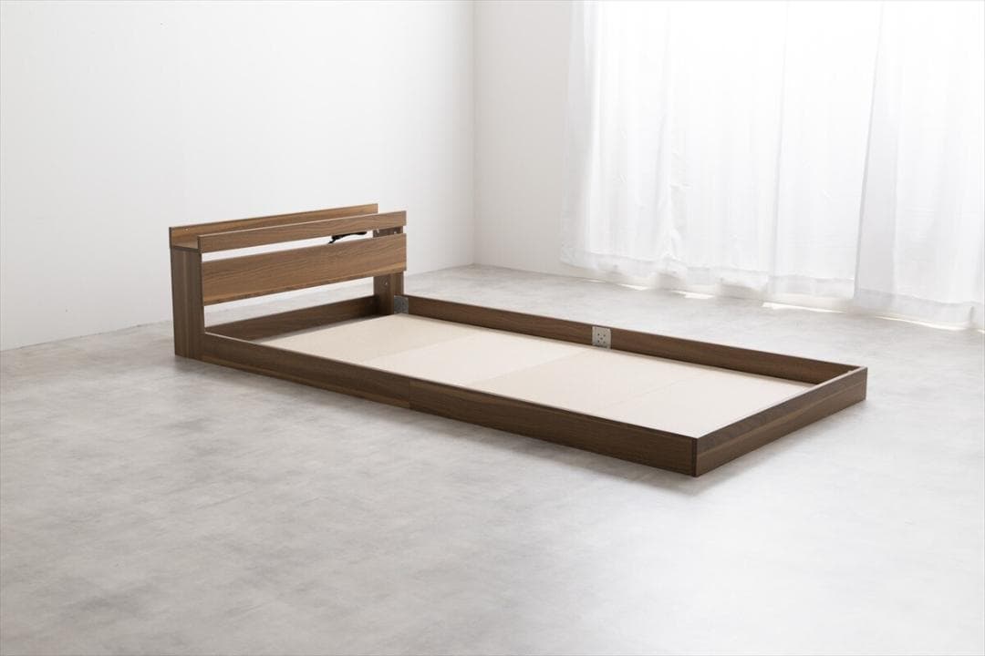 IN BD CRA　シングルベッド　フレームのみ　ブラウン