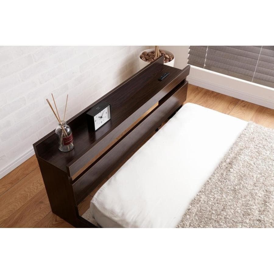 IN BD CRA　シングルベッド　フレームのみ　ブラウン