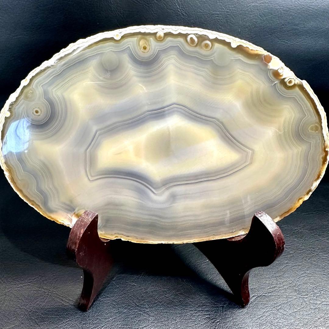 【精神の安定 浄化】高品質☆虹☆瑪瑙プレート☆アゲートパワーストーン原石A793