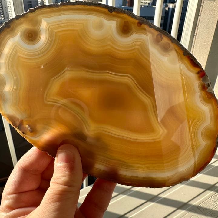 【精神の安定 浄化】高品質☆虹☆瑪瑙プレート☆アゲートパワーストーン原石A793