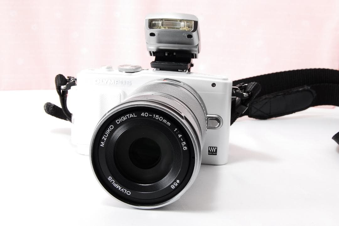 〓望遠レンズ付〓オリンパス OLYMPUS E-PL6 ミラーレス ホワイト