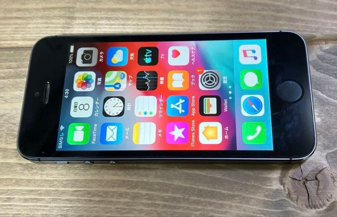iPhone5s 16G バッテリー最大容量100% 充放電59回 使用頻度少