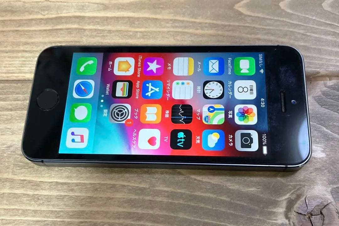 iPhone5s 16G バッテリー最大容量100% 充放電59回 使用頻度少