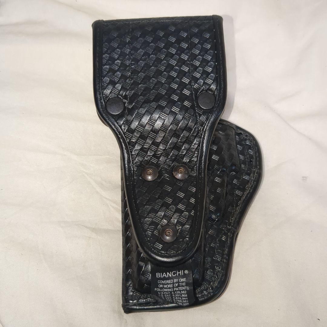 米国実物　bianchi 本革レザー　デューティホルスター　size12 s&w
