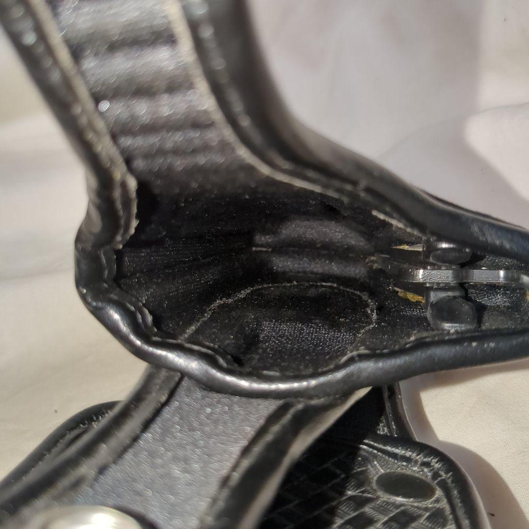 米国実物　bianchi 本革レザー　デューティホルスター　size12 s&w