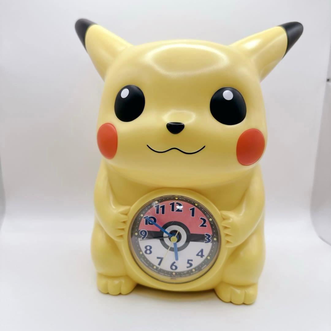 当時物✨ ピカチュウ ポケモン おしゃべりめざまし 置時計 セイコークロック