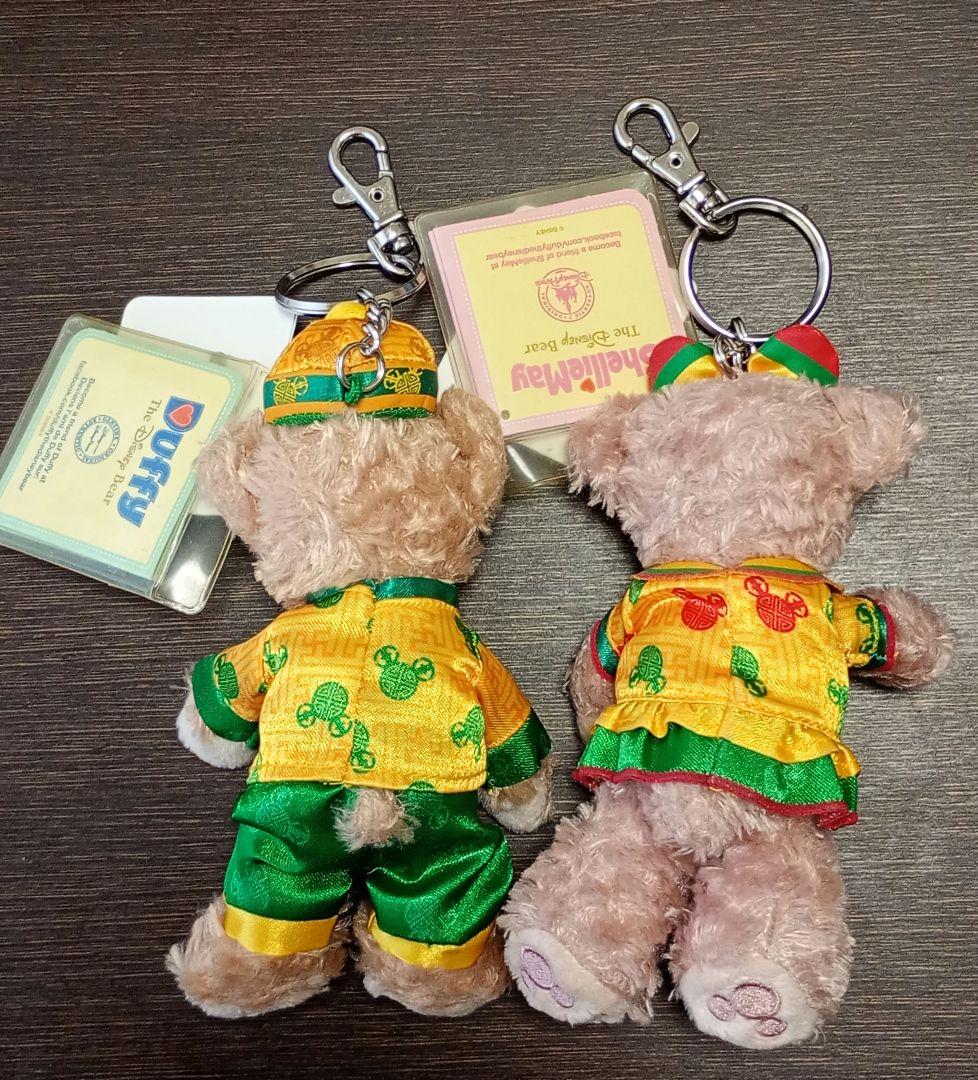 【香港・春節衣装】ダッフィー &シェリーメイぬいぐるみストラップセット