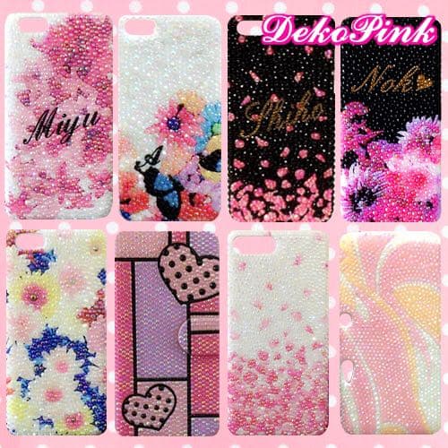 デコ電オーダー デコカバー オリジナルケース スマホケース イニシャル