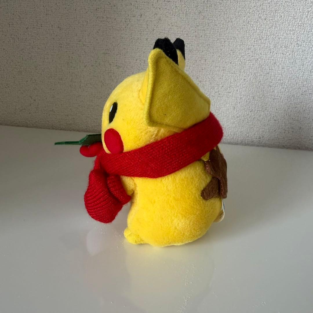 ピカチュウ サンタ ぬいぐるみ マフラー 手袋 ヒイラギの葉 ポケモン